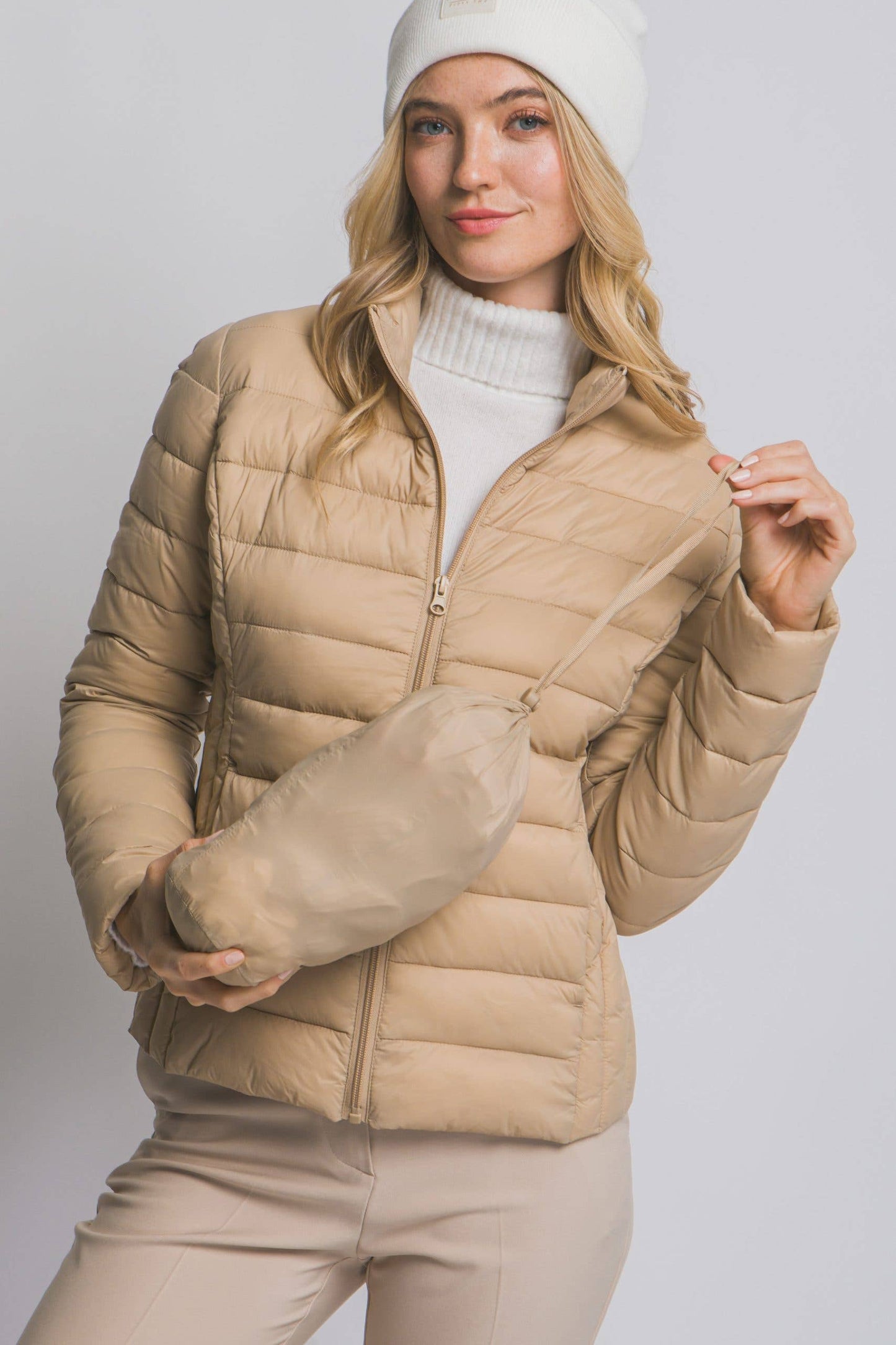 Outerwear Women’s Ultra Lightweight Padded Thermal Zip Up Jacket J8012