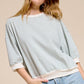 Shits Women’s Loose Fit Striped Short Sleeve Crew Neckline Top MCT7688