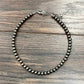 738021 , 16" Handmade 8mm Polish Navajo Bead Necklace