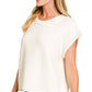 Outerwear Women’s Stitch Detailed Oversize Sweater Vest 2717Y