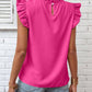 Shirts Women’s Round Neck Ruffled Sleeve RCDQ00380
