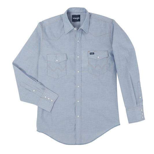 Shirts Mens Wrangler 1070130MW Chambray
