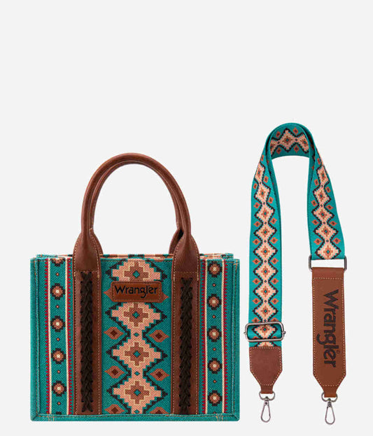 Purses Wrangler Turquoise Allover Aztec WG2203-8120S