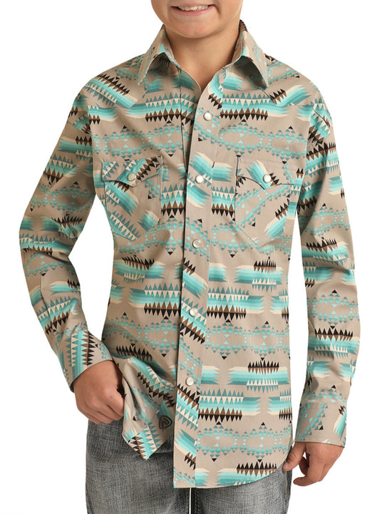 Shirts Boy’s Panhandle Long Sleeve Aztec RRBSOSR0Q0