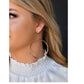 Earrings Gold Dangle Hoop E661G