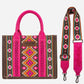 Purses Wrangler Allover Aztec Canvas Pink