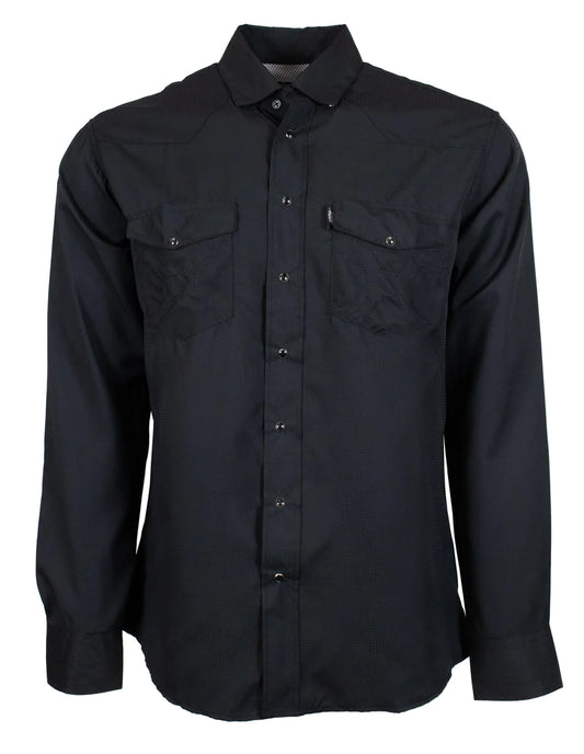 Shirt Men’s Hooey Sol Black Long Sleeve HT1612BK