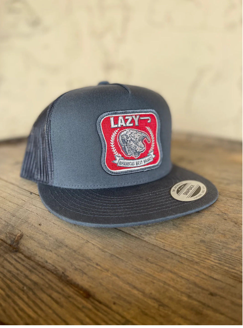 Ball Caps Lazy J Charcoal & Charcoal Americas Best GRAY4BEST