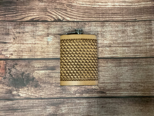Flask Tooled Leather Sleeve