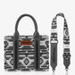 Purses Wrangler Black Allover Aztec Crossbody WG2203A-8120SBK