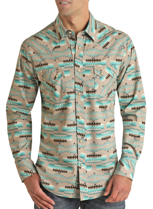 Shirts Men’s Panhandle Long Sleeve Aztec RRMSOSR0Q0