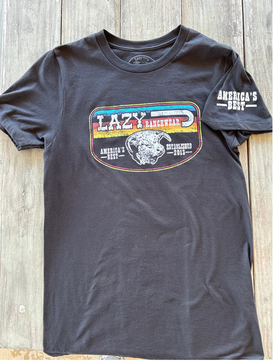 Shirts Lazy J Tee Americas Best Serape BLKSERA