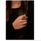 Burnished Silver Oval & Red Stone Ring  R251RD Jewelry
