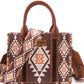 Purses Wrangler Coffee Aztec Crossbody