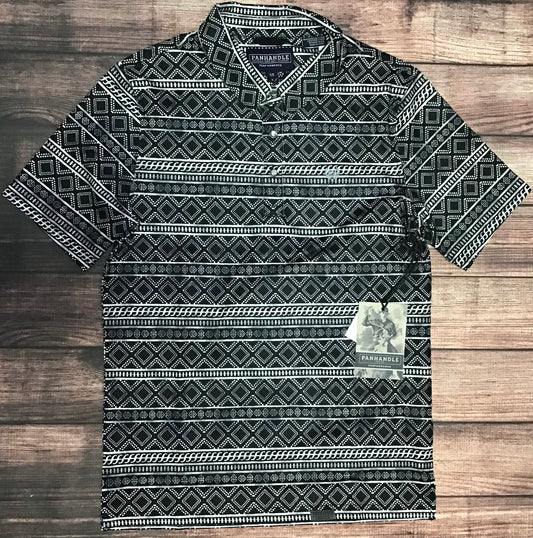 Shirt Men’s Panhandle Short Sleeve Aztec Knit PPMT51R0W5