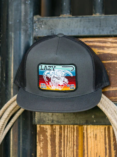 Ball Caps Lazy J Grey & Grey