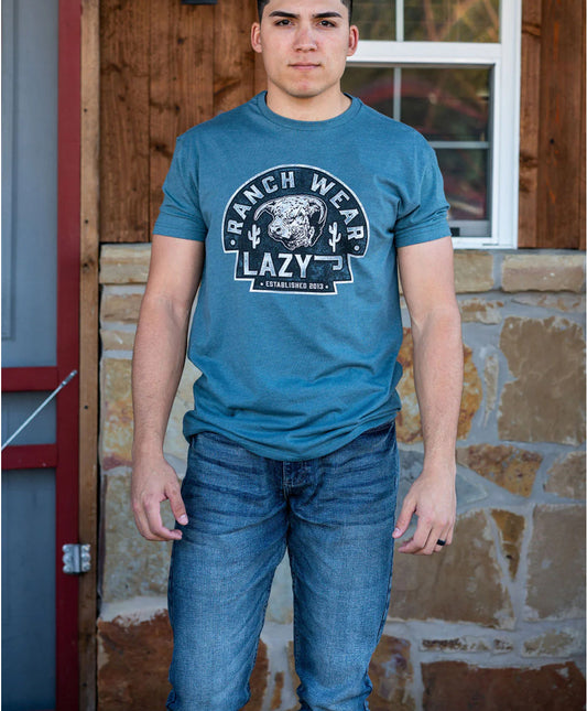 Shirts Lazy J Tee Arrowhead Slate Blue SBLUEARR