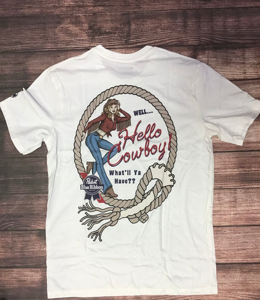 Shirt Men’s Hooey Pabst Blue Ribbon Cowboy HT1703CR