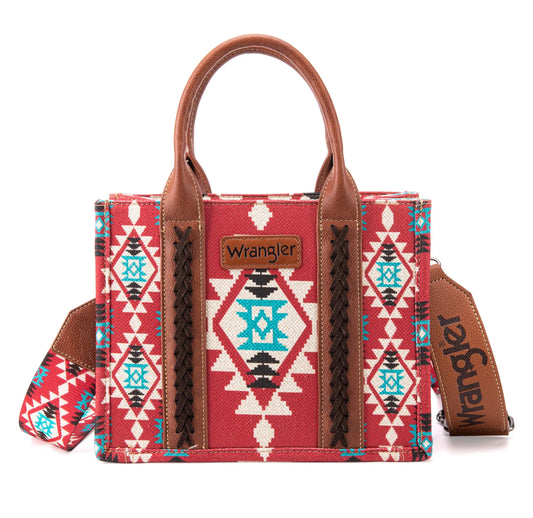 Purses Wrangler Allover Aztec Canvas Burgundy