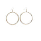 Earrings Gold Dangle Hoop E661G