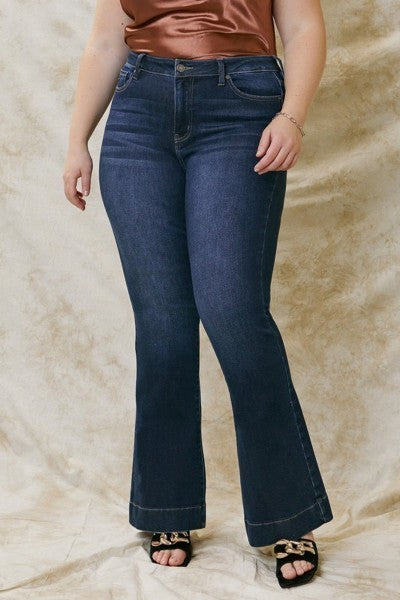 Jeans Women’s KanCan Plus High Rise Flare KC7124D-P