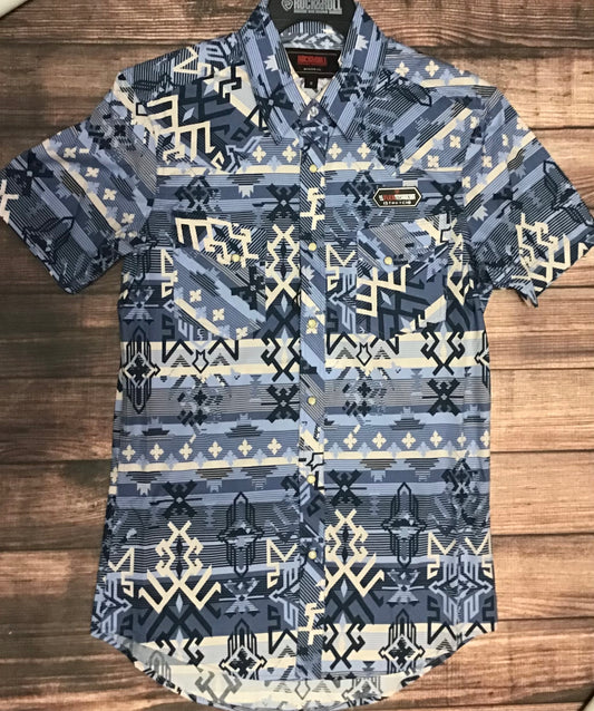 Shirt Men’s Panhandle Short Sleeve Aztec RRMS1SR0PV