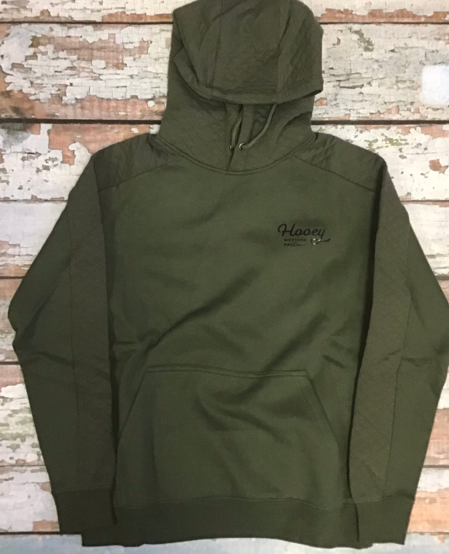 Outerwear Men’s Hooey Canyon Olive Green Hoody HH1230OL
