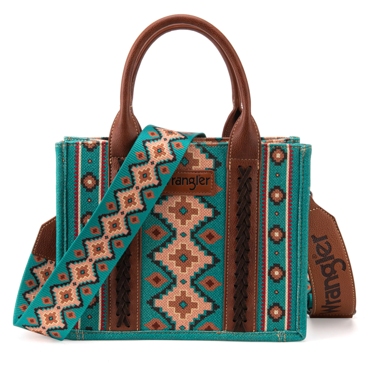 Purses Wrangler Turquoise Allover Aztec WG2203-8120S