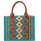 Purses Wrangler Turquoise Allover Aztec WG2203-8120S