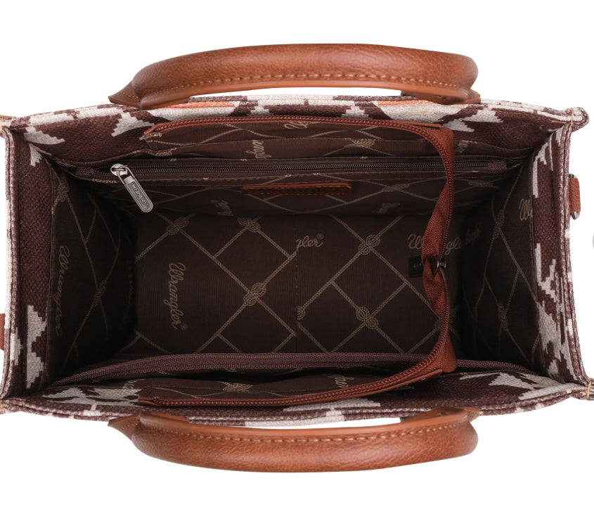 Purses Wrangler Coffee Aztec Crossbody