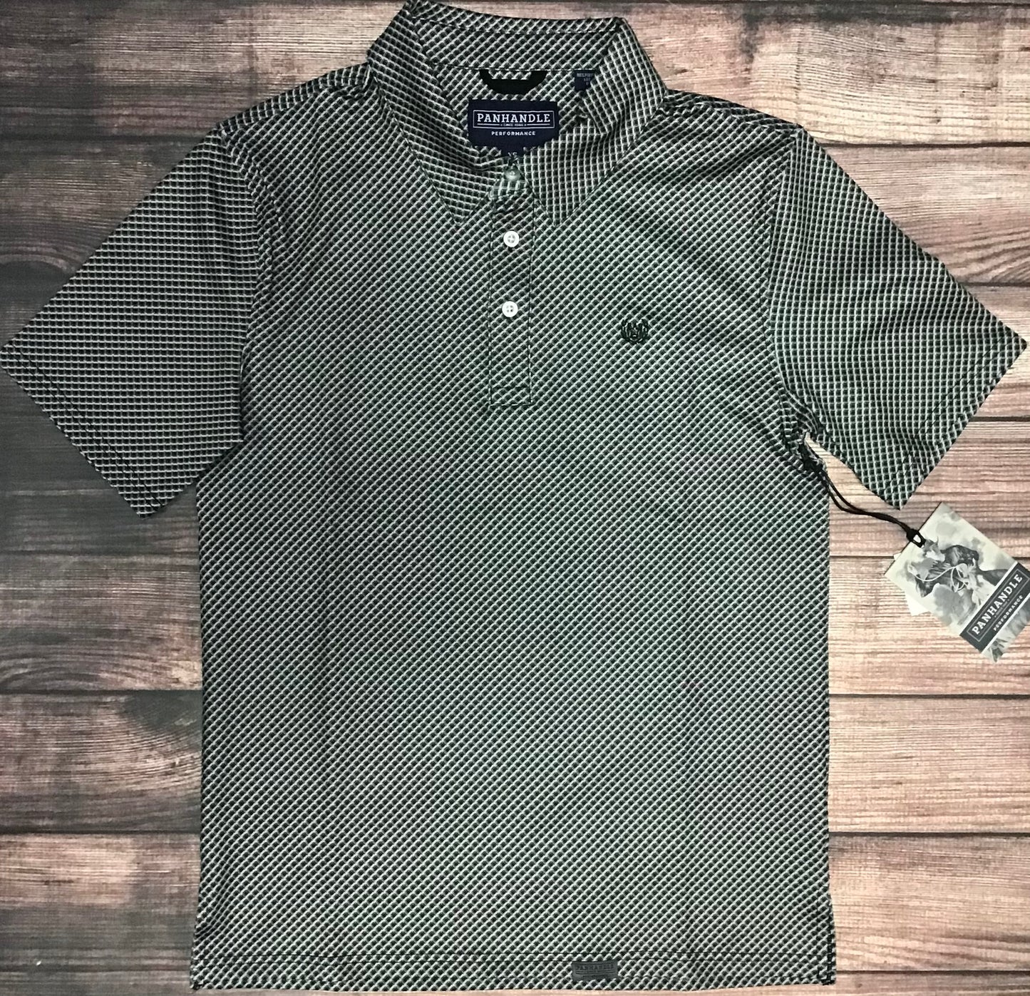 Shirt Men’s Panhandle Geo Button Knit Polo PPMT51R0W7