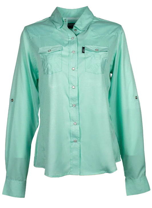 Shirt Women’s Hooey Sol Sea Foam Long Sleeve HT1613TL