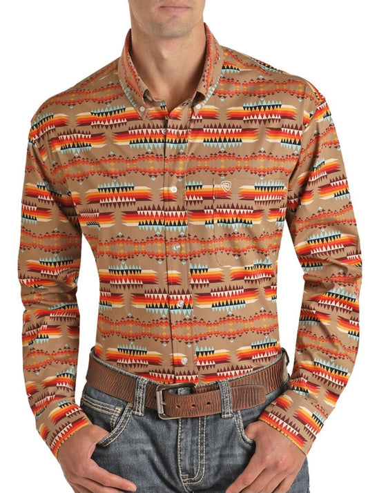Shirt Men’s Panhandle Long Sleeve Aztec RRMSODR0QE