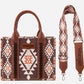 Purses Wrangler Coffee Aztec Crossbody
