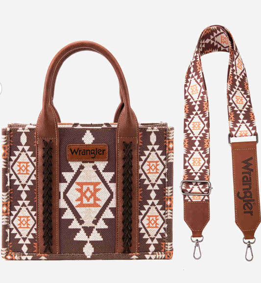 Purses Wrangler Coffee Aztec Crossbody