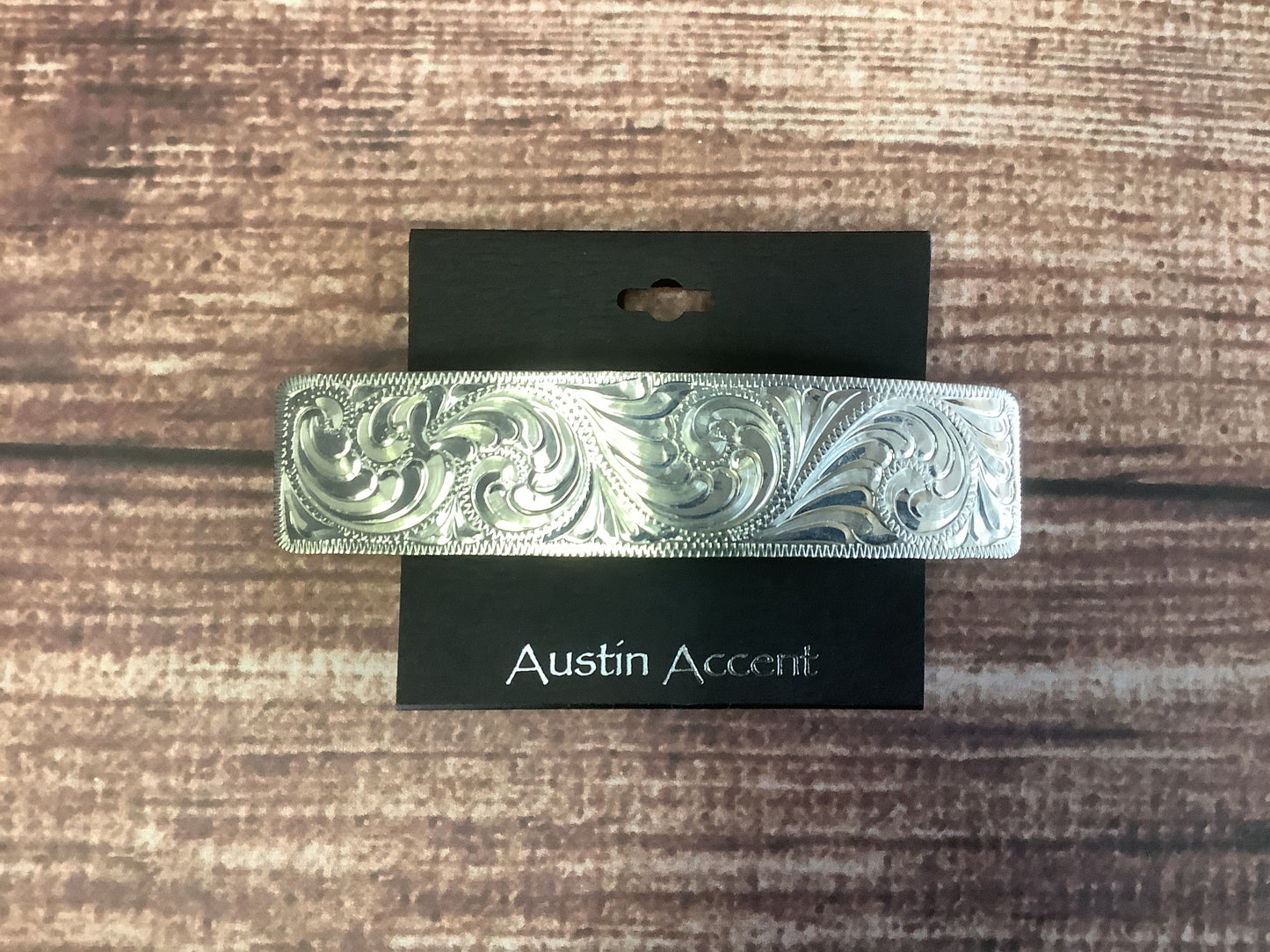 Jewelry Barrette Western Engraved HHB-23