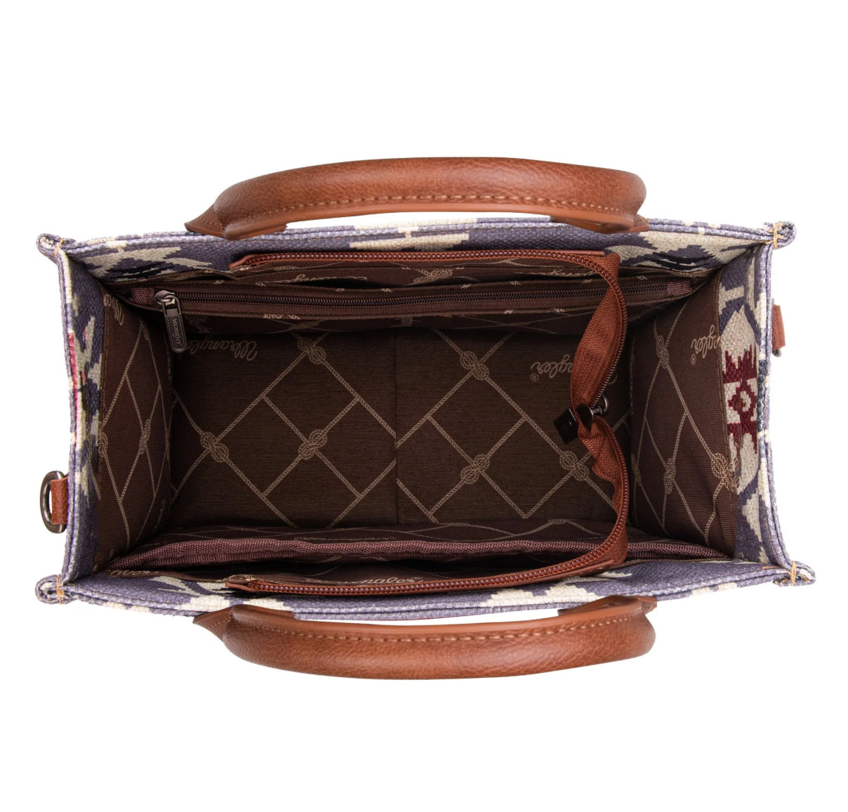 Purses Wrangler Lavender Allover Aztec WG2203-8120SLV