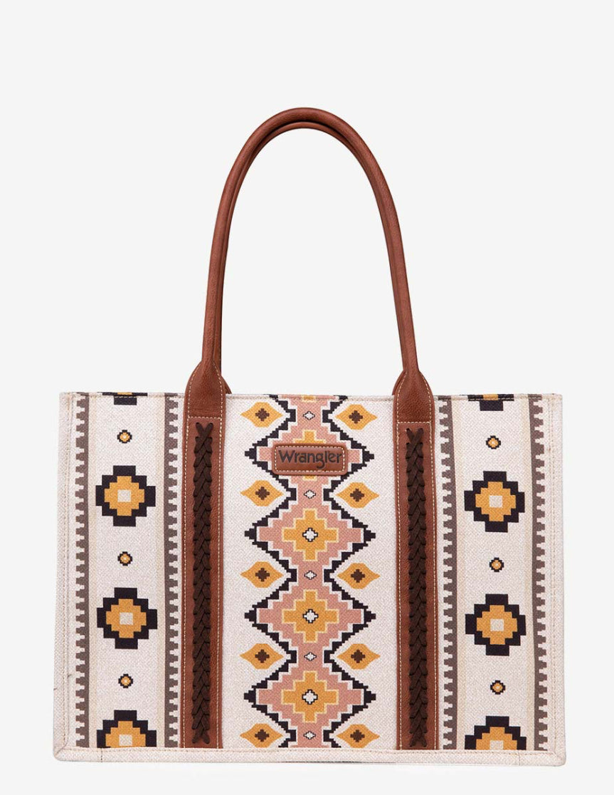Purses Wrangler Coffee Aztec Allover Crossbody WG2202-8120SCF