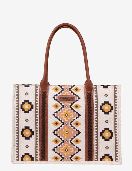 Purses Wrangler Coffee Aztec Allover Crossbody WG2202-8120SCF