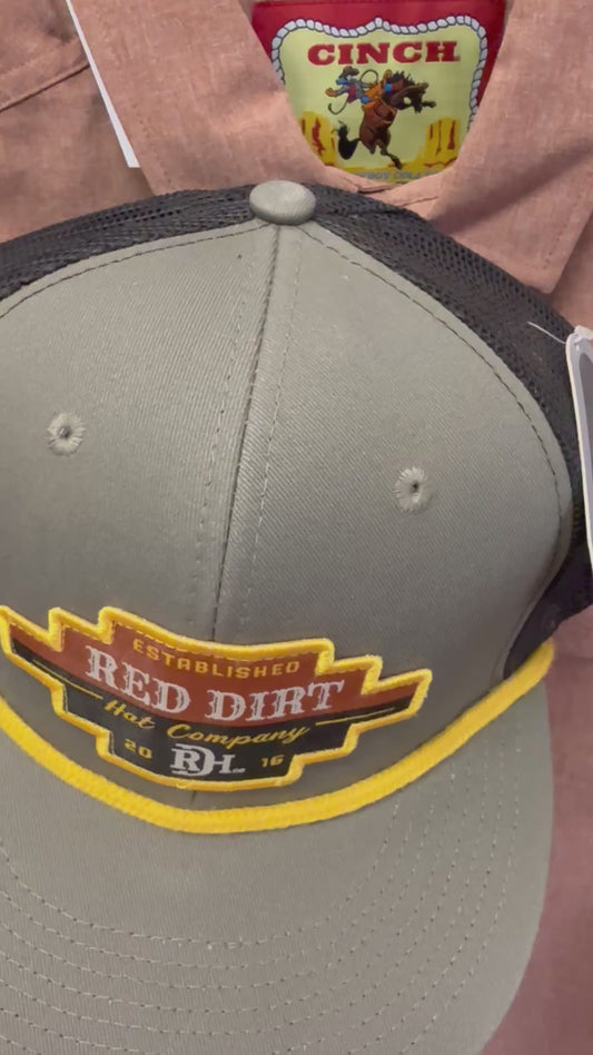 Ball Caps Red Dirt RDHC-267 Road Block Olive Black