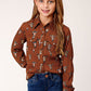Shirts Girls Long Sleeve Cowskull Print 03-080-0590-6103