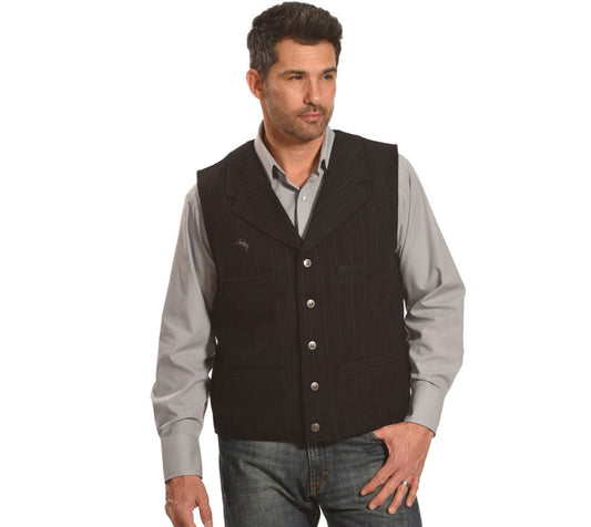 Outerwear Men’s Wool Wyoming Vest Black