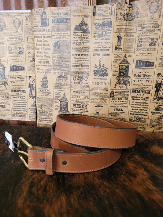 Belts Brown Plain 1-1/2” Visalia Stock Saddle Co. Belt 311-04