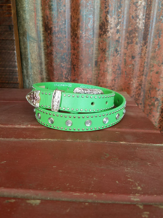 Belts Woman's Nocona lime green N4420440-32