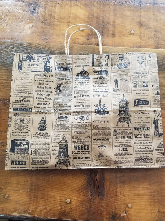 Newsprint Giftbags