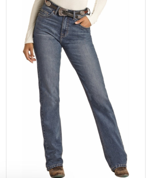 Women’s High Rise Boot Cut Jeans WH_3544