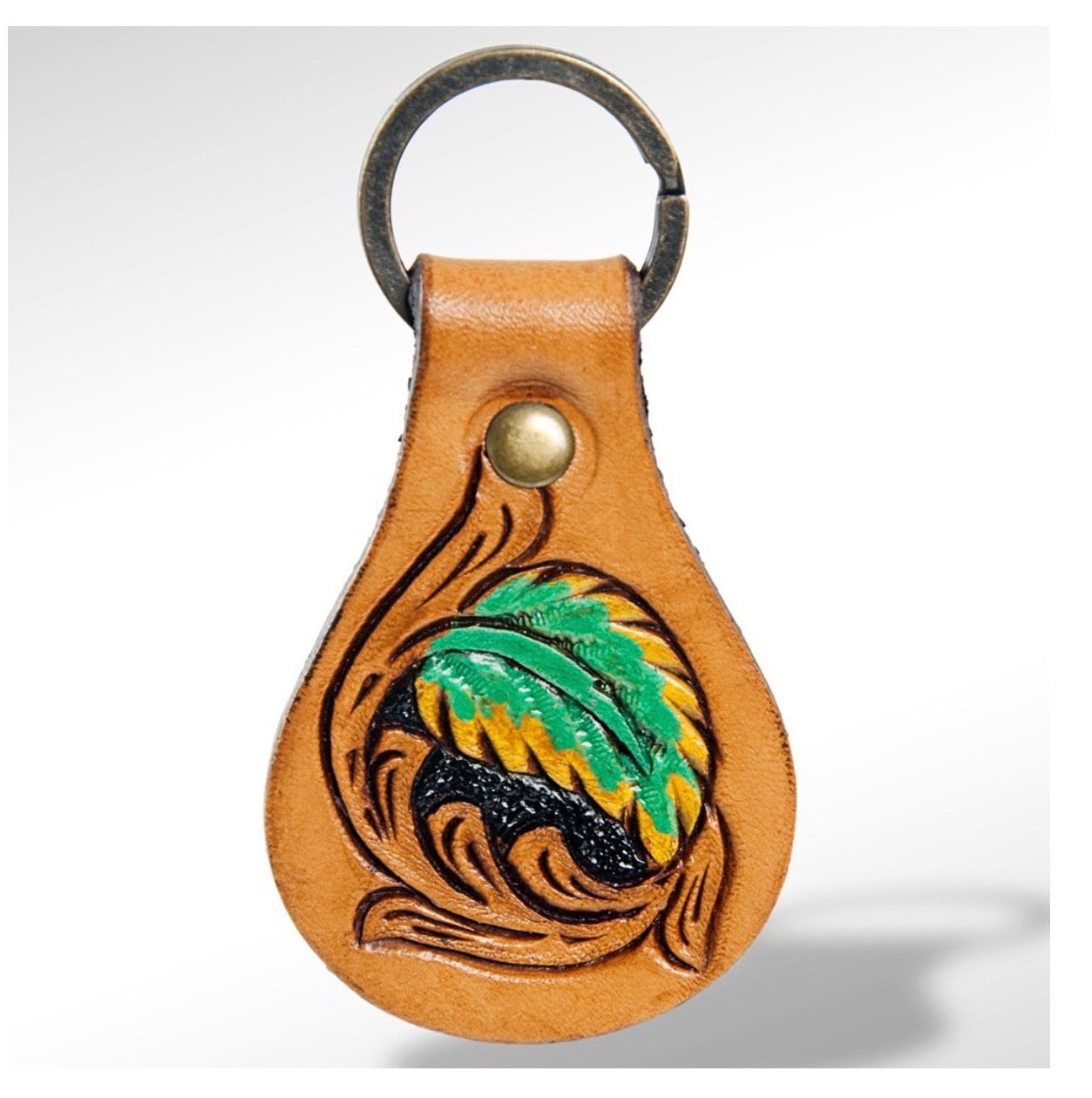 Tooled Leather keychain ADKR148