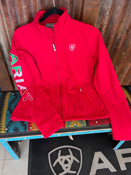 Ariat Red Softshell Women’s Jacket Mexican Team Jacket 10033526 Outerwear