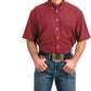 Shirts Men’s Cinch red geo print MTW1704038
