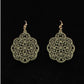 Jewelry earrings Wooden Medallion Cuttout 30962